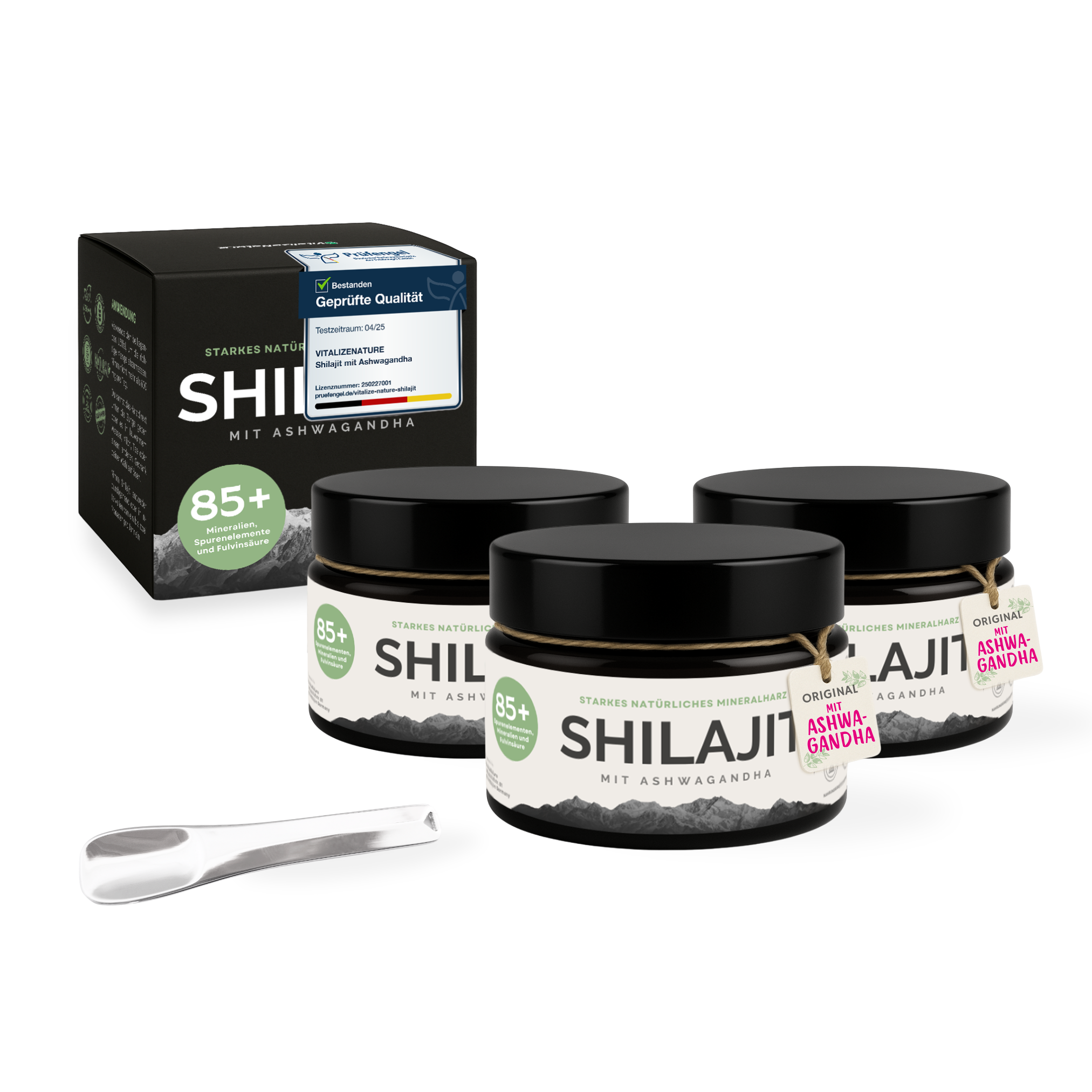 Original Shilajit  + Ashwagandha - 3 x 30g