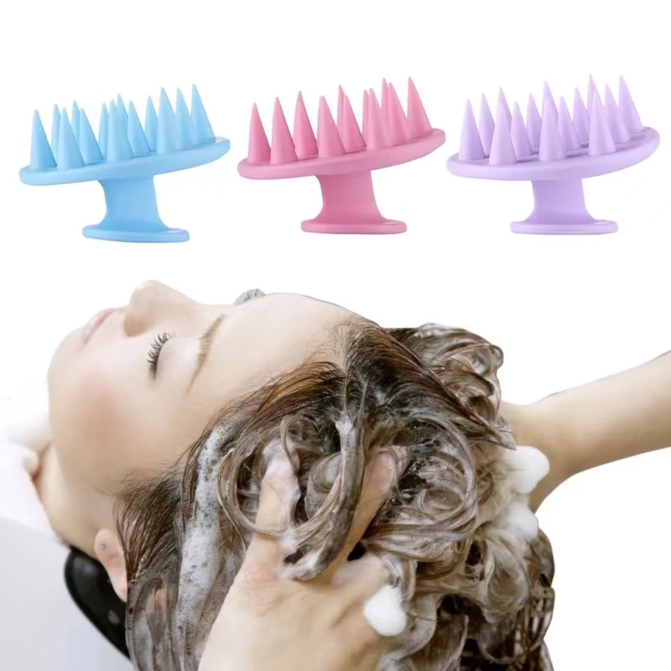 Hairfluencer - Kopfmassage Bürste [Nass & Trocken] - Massagebürste Haare für Damen und Herren - Scalp Massager für Pflege der Haarwurzel und Stimulation des Haarwachstums - Scalp Brush in rosa