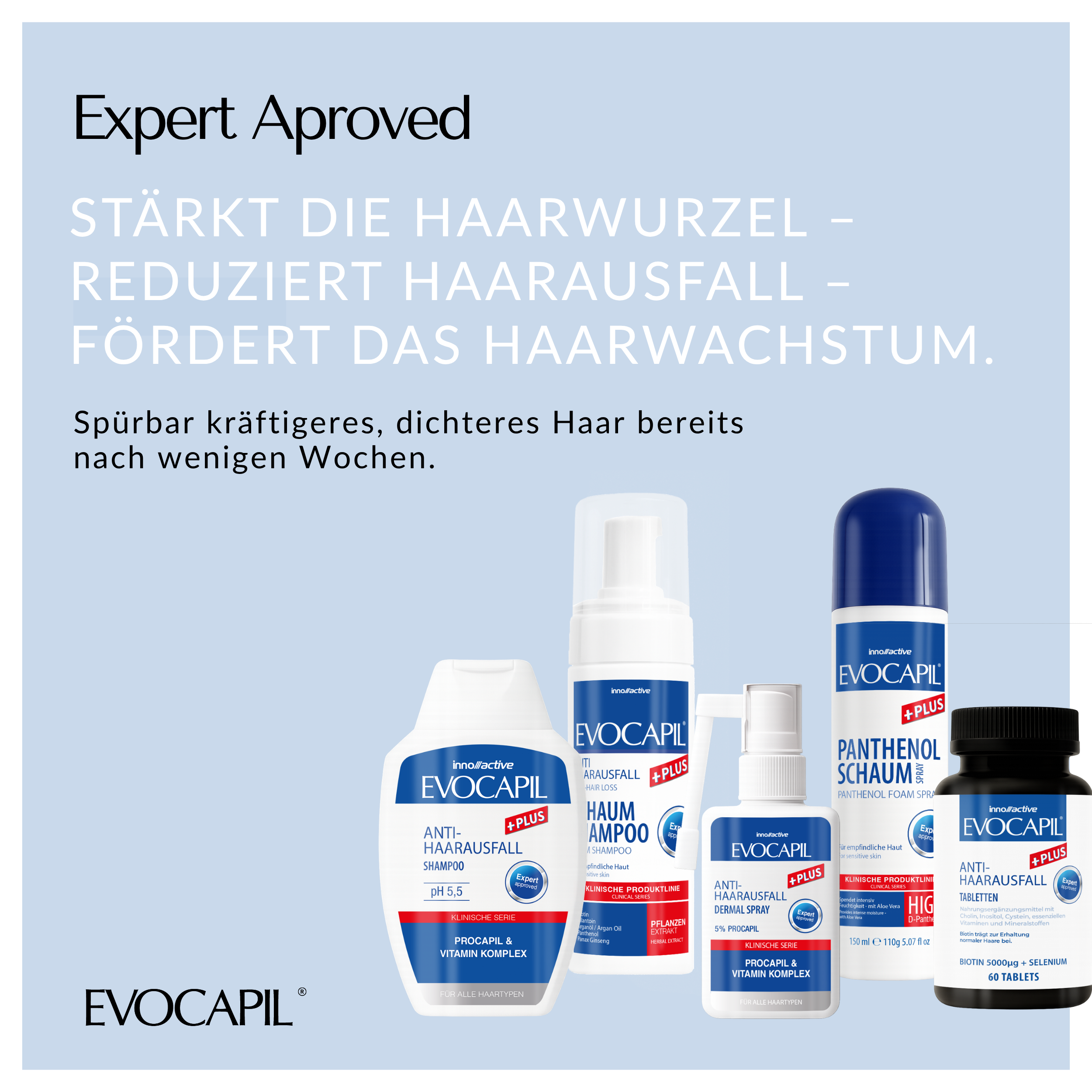 Evocapil Spray Anti-Chute +Plus, lot de 3 (3 x 60 ml)