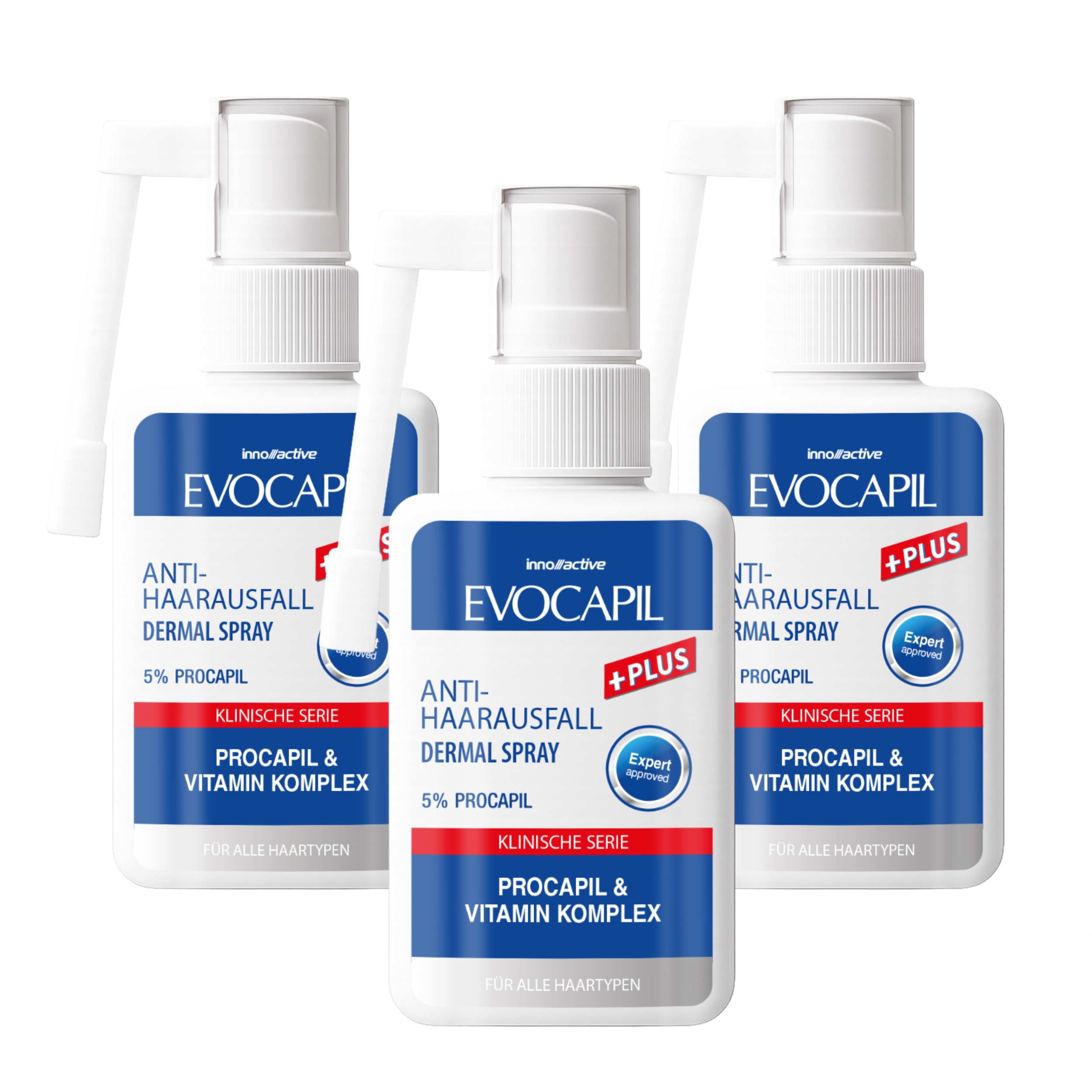 Evocapil Spray Anti-Chute +Plus, lot de 3 (3 x 60 ml)