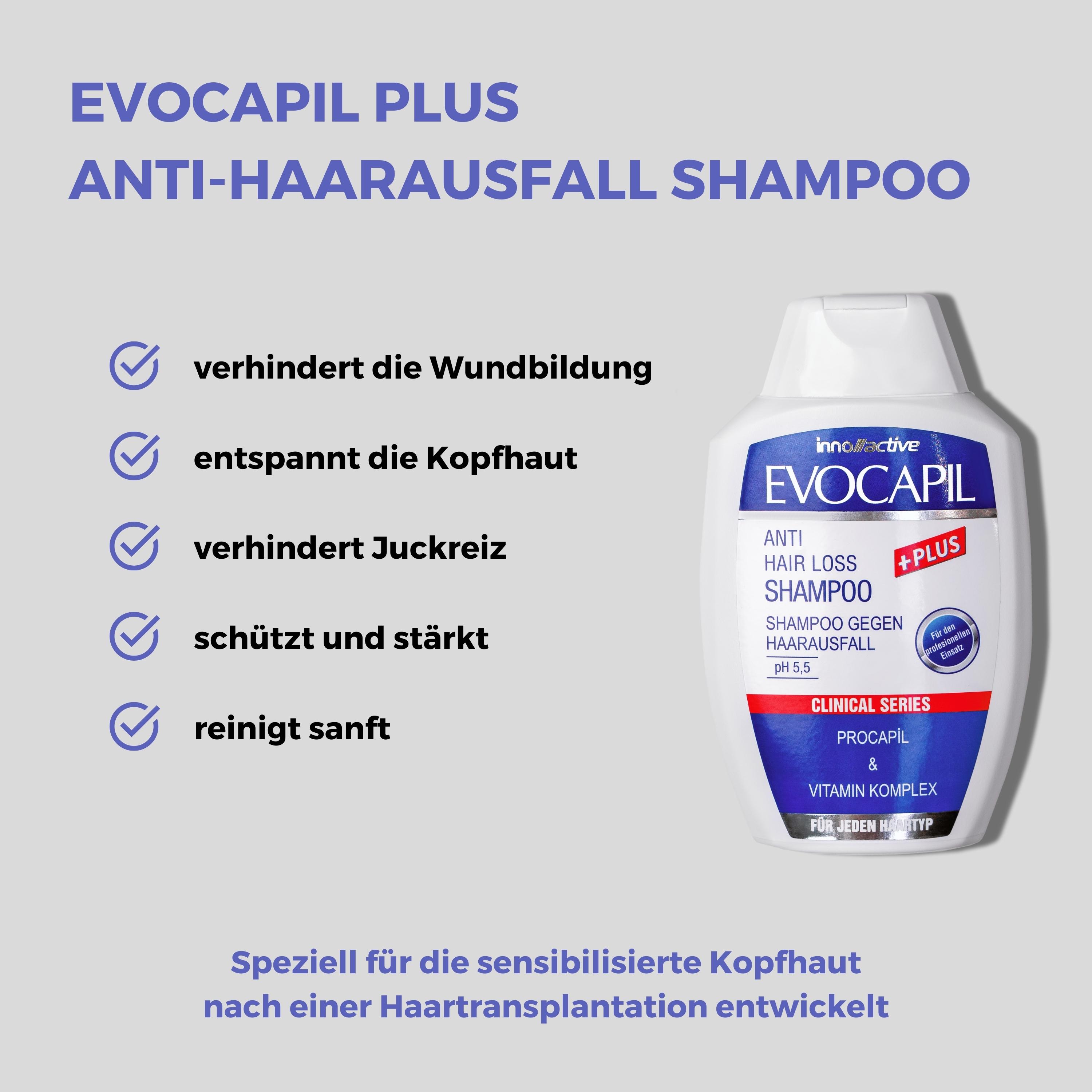 Evocapil Plus Anti-Haarausfall Shampoo 3 Stück