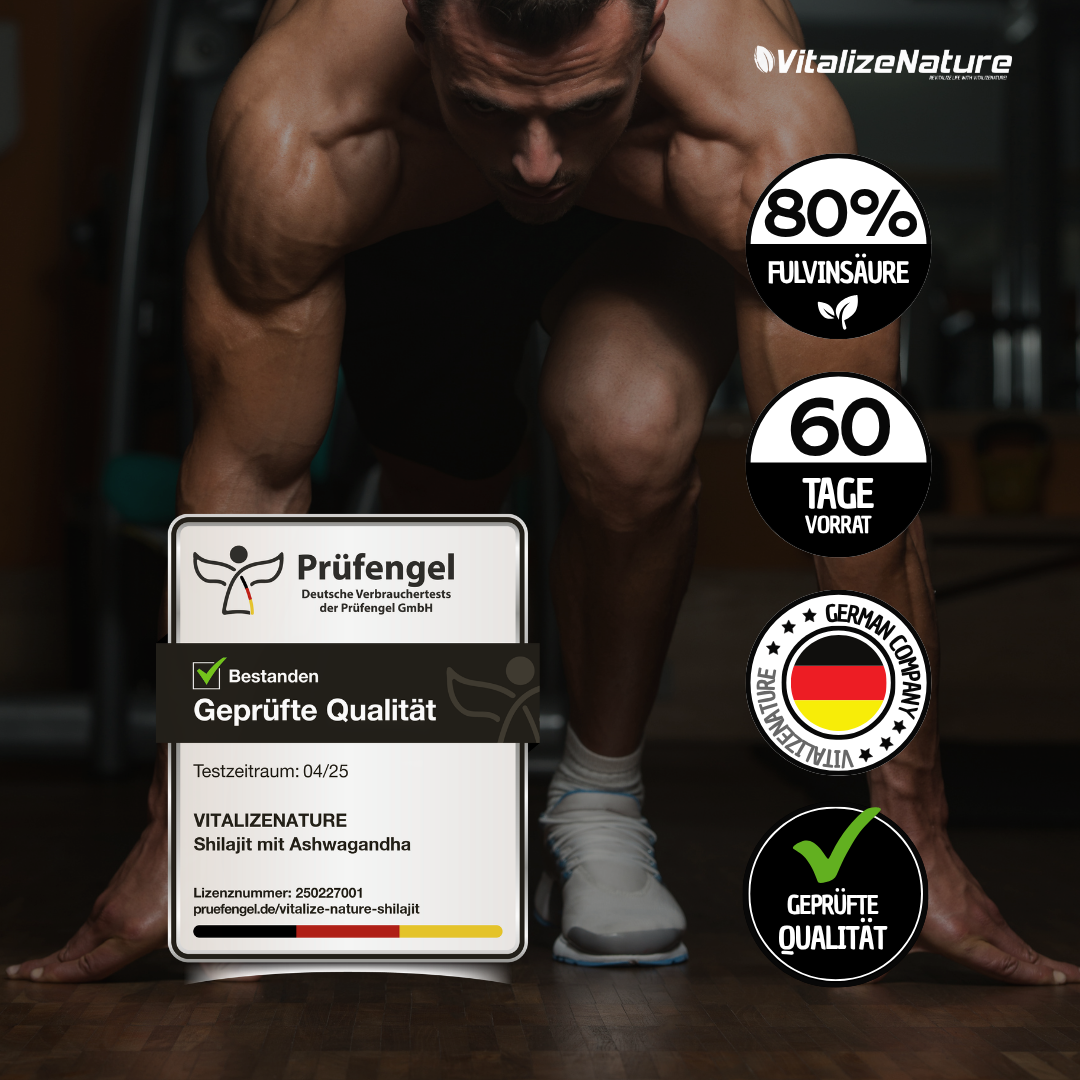 VitalizeNature Shilajit 3x30g – Original Himalaya Harz + Ashwagandha