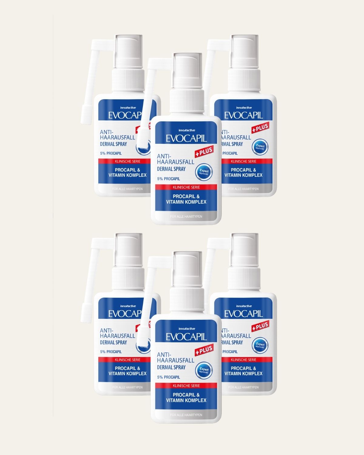 Evocapil Spray Anti-Caduta +Plus, set da 6 (6x 60 ml)