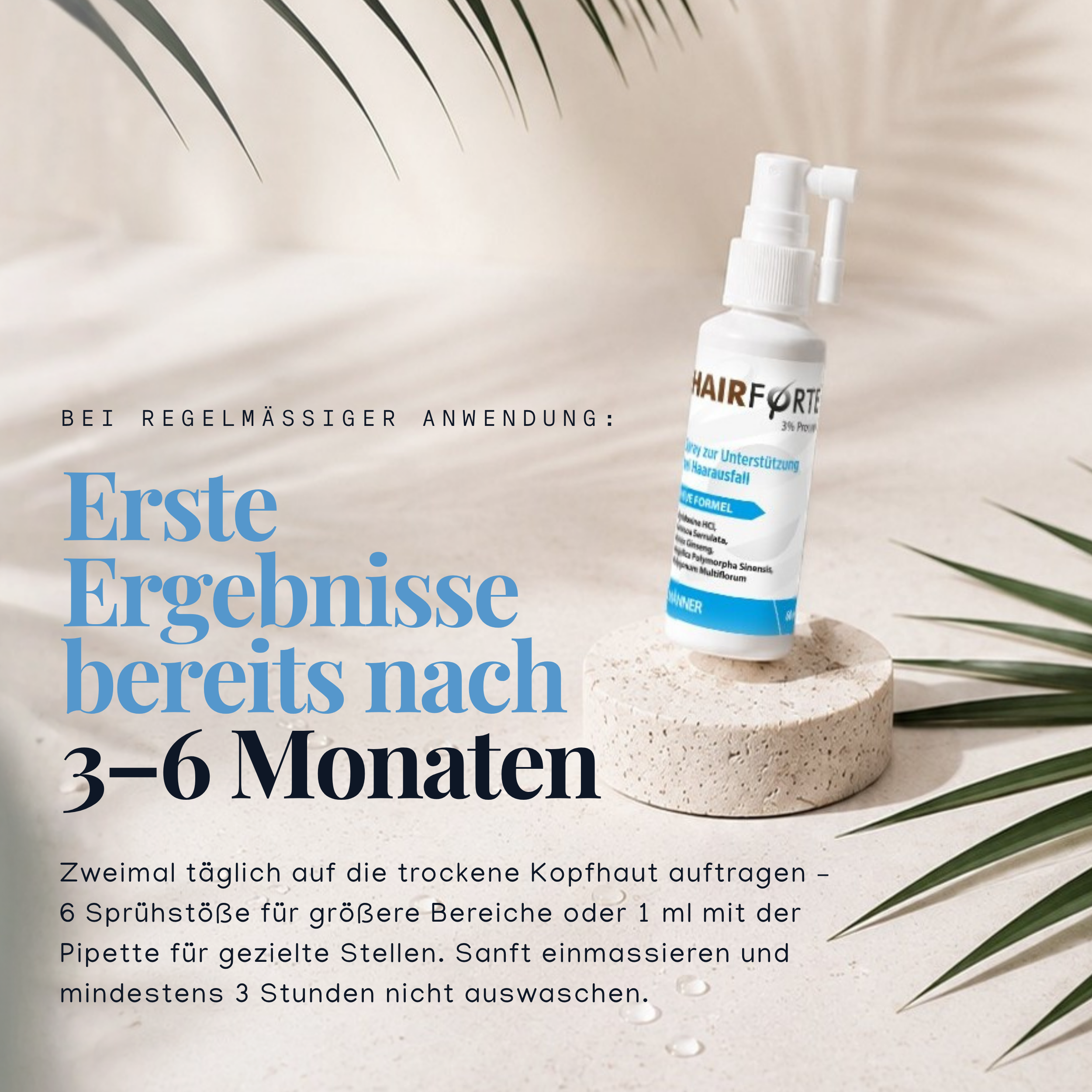 Hairforte Spray 3% Procapil pour Homme – Soin du Cuir Chevelu, 60 ml