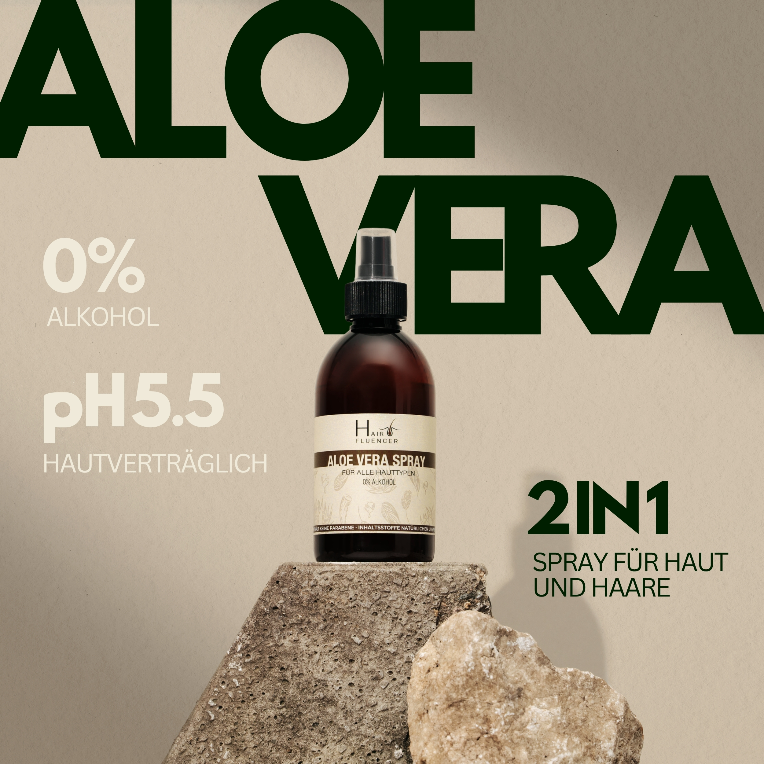 Bio Aloe Vera Spray - Ohne Alkohol
