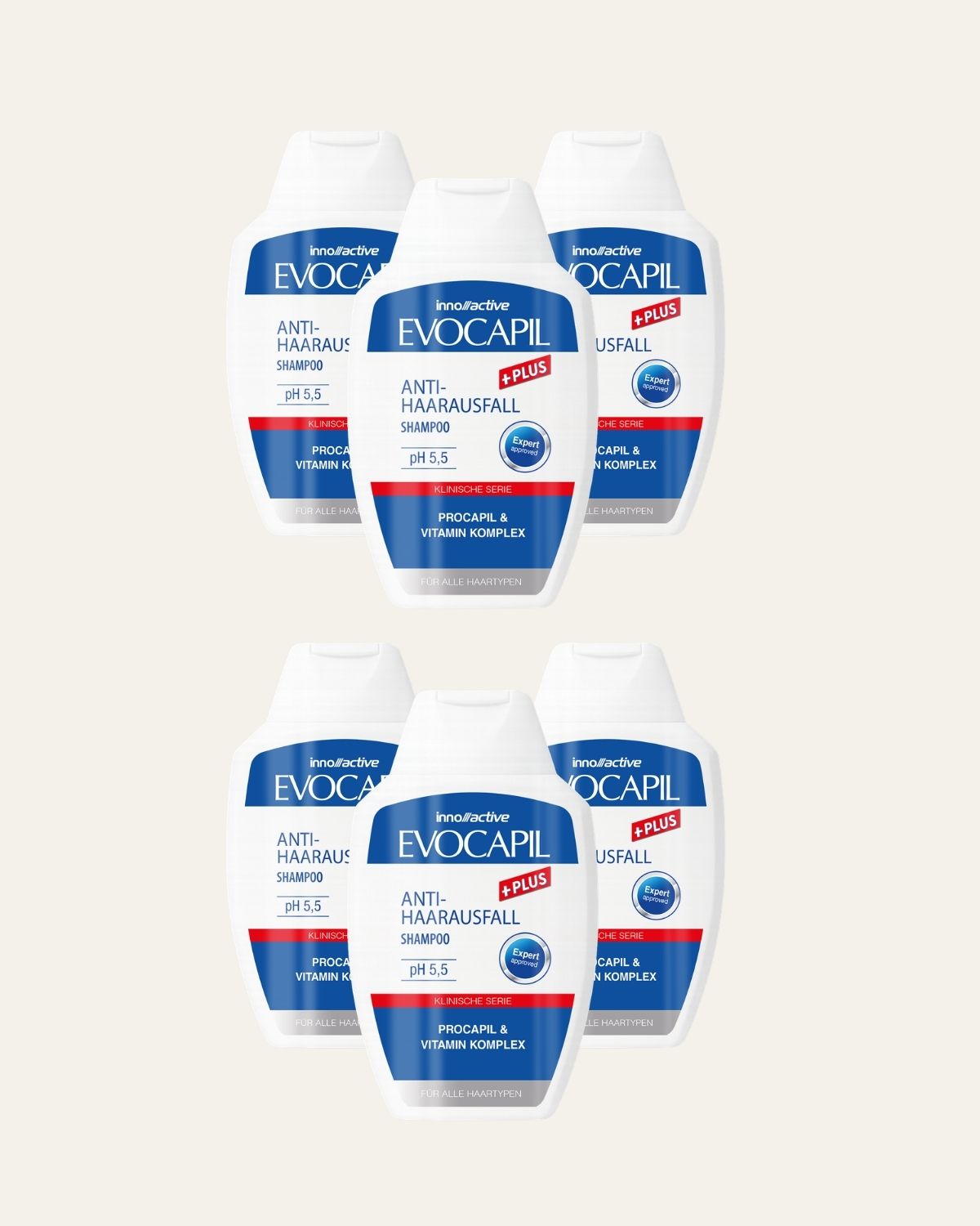Evocapil Shampoo Lenitivo +Plus, Confezione da 6 (6x 300 ml)