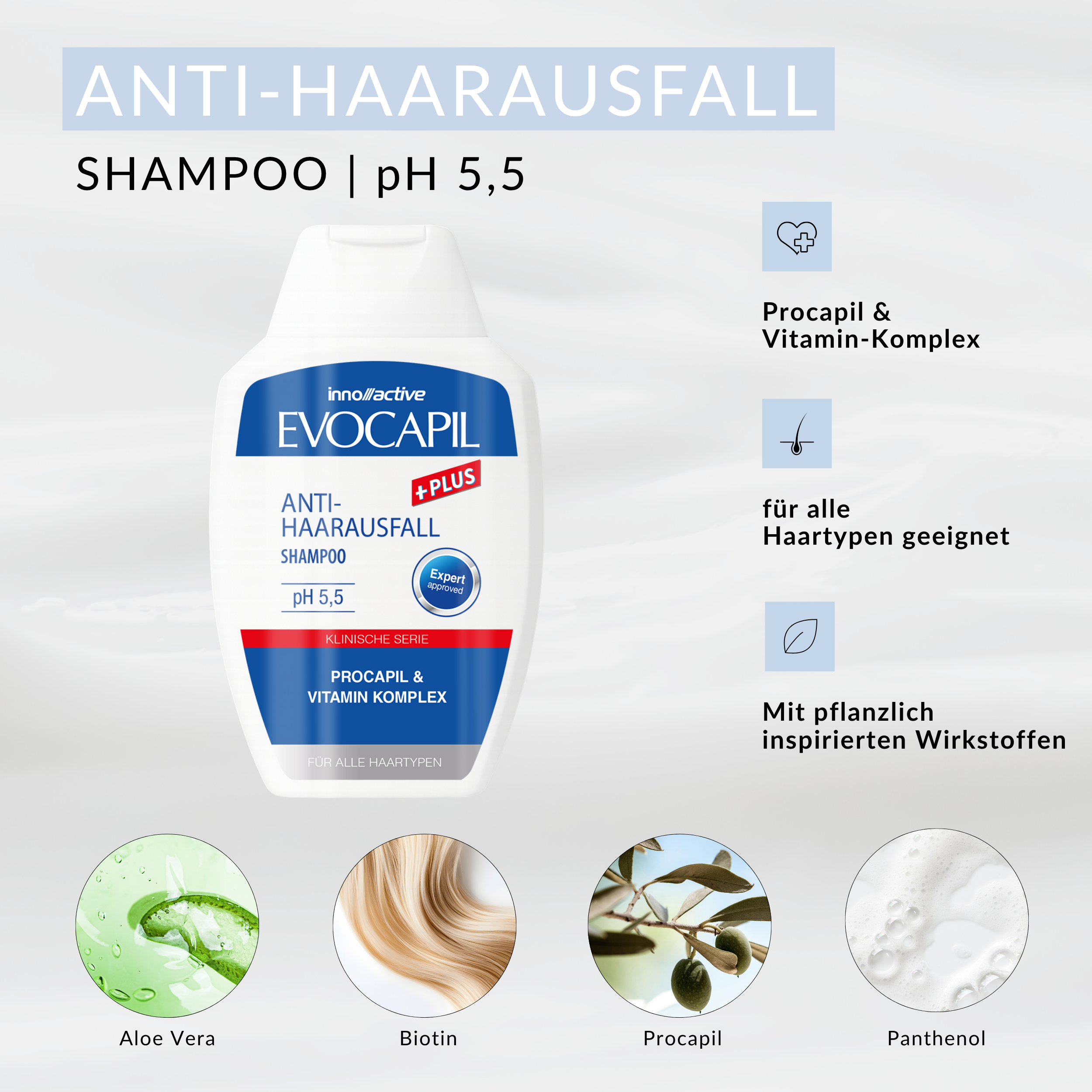 Coffret Soin Capillaire Evocapil Plus – Cure 1 Mois (Shampooing, Spray & Vitamines)